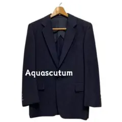 Aquascutum アクアスキュータム ロンドン テーラードジャケット 紺