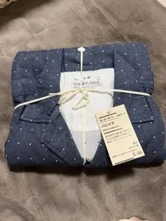 脇に縫い目のない二重ガーゼパジャマ S-Mサイズ