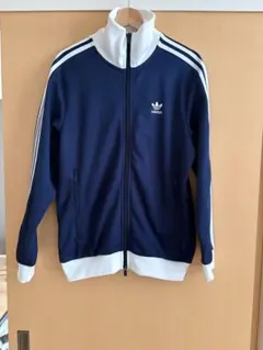 24SSモデル　極美品 アディダス ベッケンバウアー トラックトップ L 紺×白
