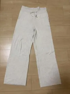 ウォッシャブルリブニットパンツ　UNIQLO XL