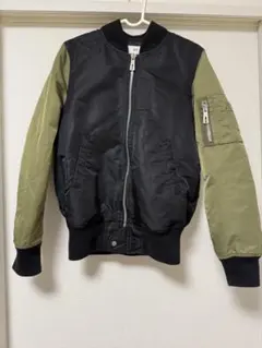 SLY MA-1ナイロンジャケット 黒・オリーブ サイズ2
