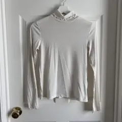 美品✨GU ソフトリブタートルネックT イエロー Sサイズ