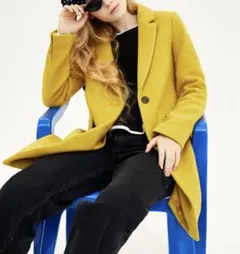 ザラ　黄色コートXS