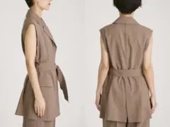 未使用品 FRAY I.D スリーブレスカットオフジャケット キャメル0