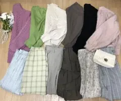 レディース服 コーデ売り まとめ売り、12点 、サイズM/F 。