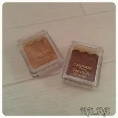 CANMAKE ベルベットフィットカラーズ 01 02　クリームアイシャドウ2個