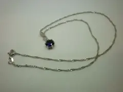 №99 スワロフスキー スター ネックレス サージカルステンレス316L◎紫