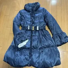 &ラブ❤️ フリル ベルト付き ダウンジャケット