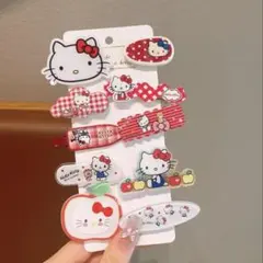 ハローキティヘアピン　ヘアアクセサリー　ヘアクリップ