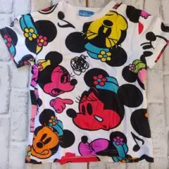 東京ディズニーリゾート ミニーマウス 総柄 Tシャツ 110