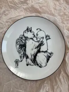 ヒグチユウコ　サーカス展　ボリス雑貨店　皿　新品　未使用 サーカス展限定 ギュスターヴくん皿時計 ハンドメイド ボリス