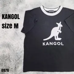 KANGOL カンゴール 美品 ロゴ Tシャツ Mサイズ ブラック 0976