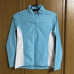 le coq sportif 水色ドット柄ジャケット　Sサイズ