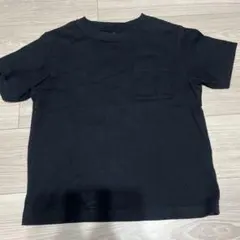 GU キッズ ポケットTシャツ ブラック 140