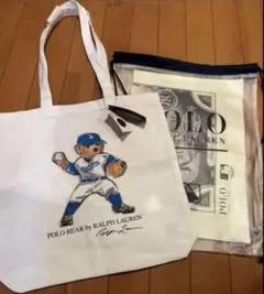 新品 ポロラルフローレン　ドジャースコラボ　東京シリーズ　トートバッグショッパー