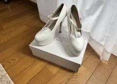 ブライダルシューズL（24.5cmくらい）ヒール12.5cm