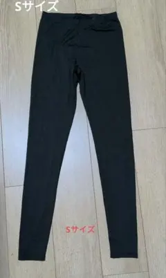 美品　S　UNIQLO AIRism ユニクロ　エアリズム　ブラックレギンス
