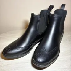 美品TRACKERS-MATE メンズ レインブーツ L 26.5〜27cm 黒