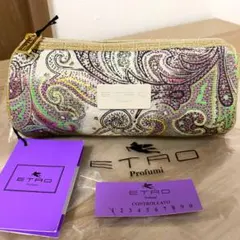 新品 ETRO エトロ ペイズリー柄キャンバス ポーチ メガネケース ミニバッグのサムネイル