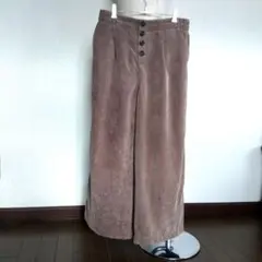 美品　柔らかコーディロイワイドパンツ/XL