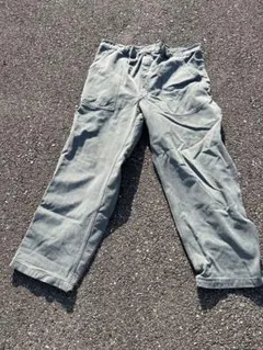実物 USED スイス軍 1950年代 前期型 ヴィンテージ デニムワークパンツ