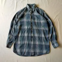古着　チャップス　ラルフローレン　長袖ネルシャツ　ライトフランネル　90s