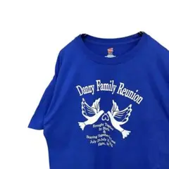 Danzy family Reunion ヘインズHanens ブルー　XL