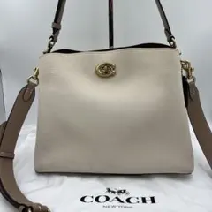 コーチ ウィロウ ショルダー バッグ C2590 2WAY ターンロック