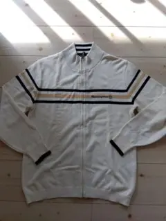 Munsingwear アイボリーベージュのジップアップニットMサイズ