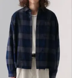 〈新品〉HARE ダメージチェックネルシャツ