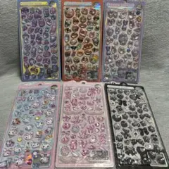 正規品、店舗購入ボンボンドロップシール　6枚セット　ガーリー、ピコピコ、ブラック