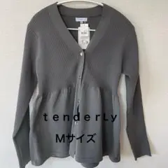 temderly グレー 長袖カーディガン M