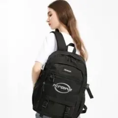 [MIPOHAM]リュックサック 男女兼用 大容量 背面ポケット 旅行　 黒