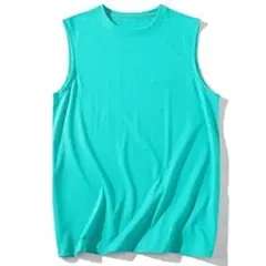 タンクトップ メンズ 大きいサイズ 綿100% 無地 おしゃれ ノースリーブ