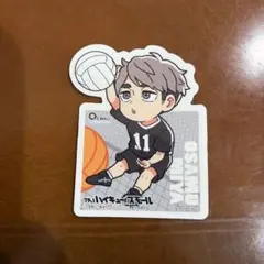 ハイキュー!! みやおさむ ステッカー キューズモールモール