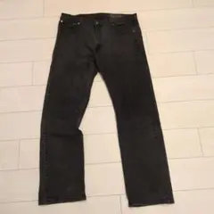 リーバイス569 W36 ブラックデニム 黒 ボトム パンツ 縦落ち