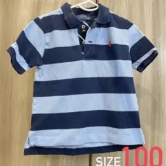 ポロラルフローレン　キッズ　ボーダー　ポロシャツ　100cm
