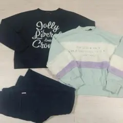 Lovetoxic ネイビー クルーネック トレーナーセット 140