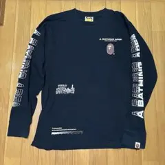 A BATHING APE BAPE ロンT 長袖　アームロゴ M ブラックのサムネイル
