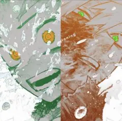 ヒロアカ展 アートポスター 爆豪勝己 緑谷出久 The Beginning ②