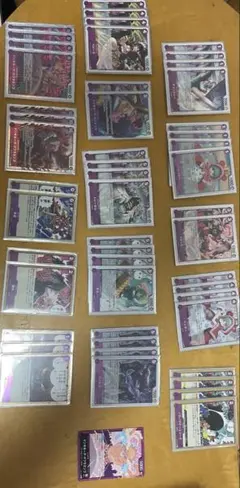 紫ドフラミンゴデッキ　二重スリーブ付