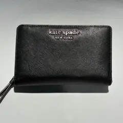 ケイトスペード kate spade 二つ折り ウォレット ブラック×ゴールドのサムネイル
