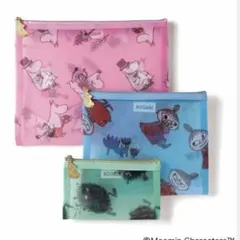 付録ムーミンメッシュポーチ 3点セット