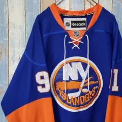 NHL ニューヨーク・アイランダース 刺繍ロゴ カナダ製 ホッケーシャツ 