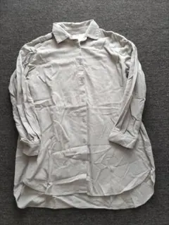 無印良品　起毛ロングシャツ