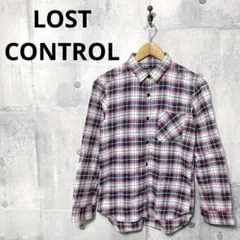 LOST CONTROL ロストコントロール メンズ ネルシャツ 1 長袖