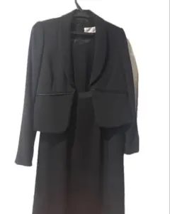 美品 喪服 礼服 ブラックワンピーススーツ+ジャケット　Mサイズ