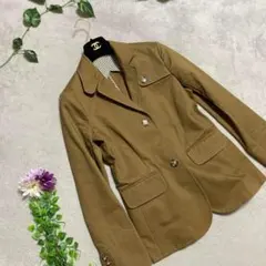 【NEWYORKER】テーラードジャケット M コットン オシャレ 大人 上品