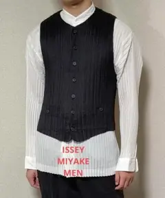 1995年秋 ISSEY MIYAKE MEN プリーツ白　長袖シャツ