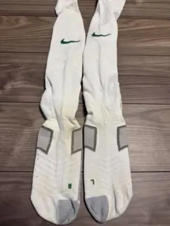 NIKE サッカー ストッキング ホワイト×グリーン